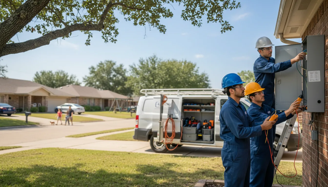 Certified electrician providing emergency electrical services in Mcgrann, PA